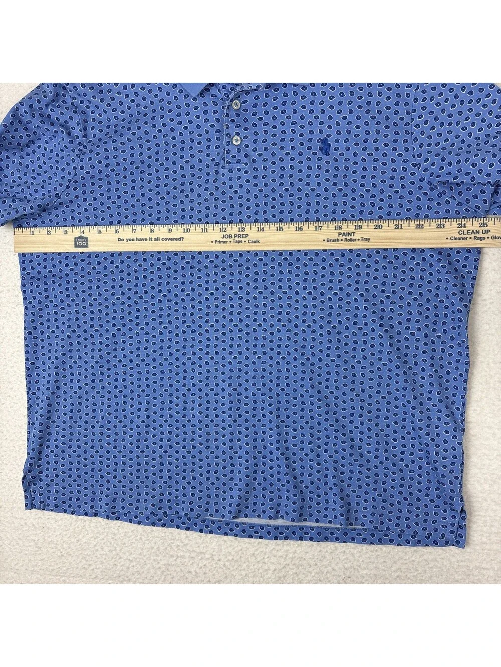 Polo Ralph Lauren Shirt Mens XL Floral AOP Blue Classic Fit Cotton Golf Preppy